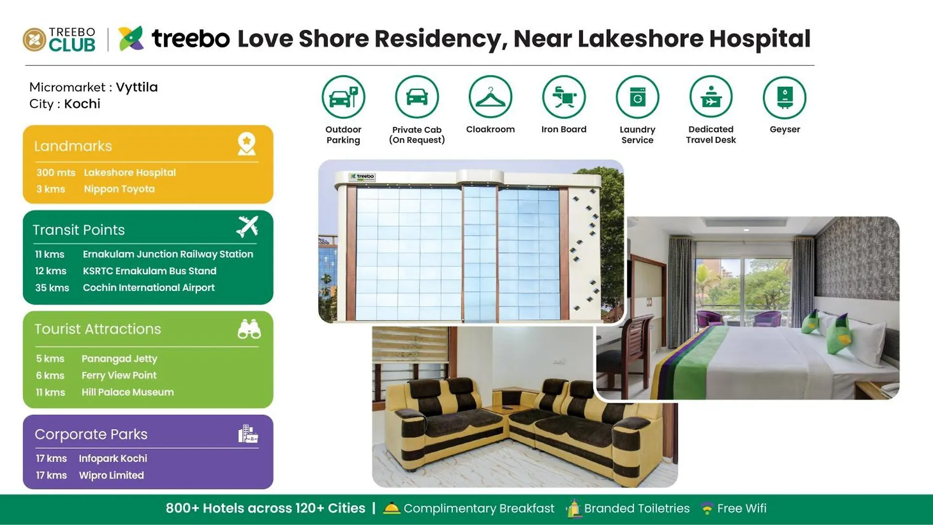 Hotel Treebo Love Shore Residency, 290 M From Lakeshore Hospital Kochi